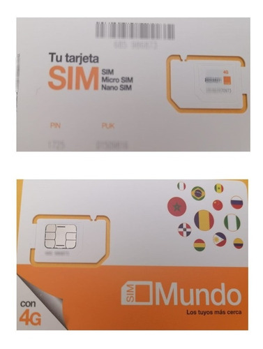 Sim Card Para España Datos Ilimitados Y 50min Internacional