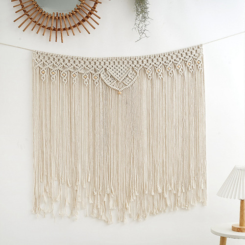 Colgante De Pared De Macramé Boho, Tapiz De Macramé, Algodón