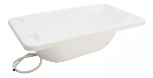 Bañera plegable Galzerano acqua trio Banheira Infantil Bebê Rigida color  blanco 78.5cm x 49.5cm x 21cm con diseño de acqua trio