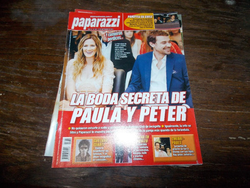 Revista Paparazzi 670 Boda De Paula Y Pedro Cerati 12/9/14