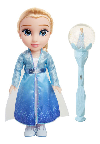 Imagen 1 de 5 de Muñeca Frozen 2 Elsa  Con Varita