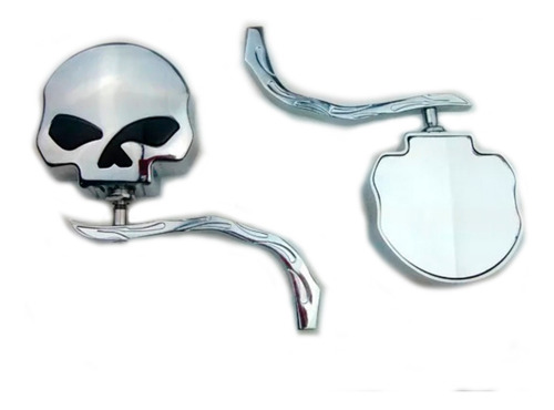 Espejos Skull Para Harley Davidson
