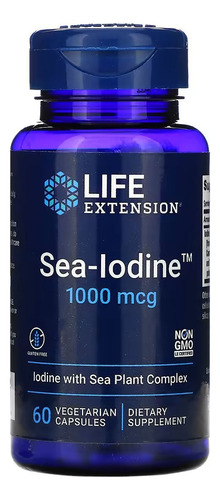 Sea Iodine Iodo Marinho 1000mcg 60caps Life Extension