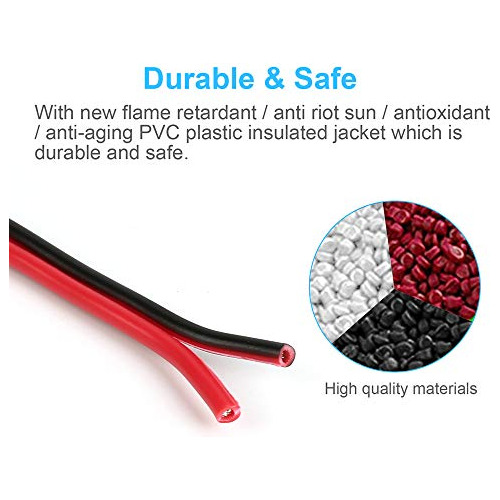 Extension Pie Calibre Pin Color Rojo Negro Cc Flexible Awg V