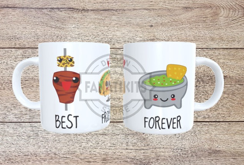 Día Del Amigo Pack 10 Plantillas Sublimar Tazas Kawaii Png