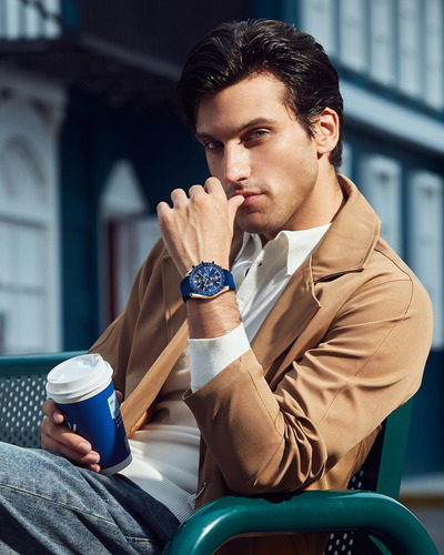Watch By Benyar Chronograph Quartz Para Hombre, Resistente A