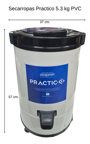 Secarropas Practico Blanco 5.3 Kg - Eficiencia En Secado Blanco