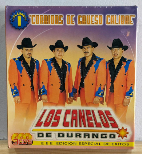 Los Canelos De Durango Corridos De Grueso Calibre /3cd Nuevo