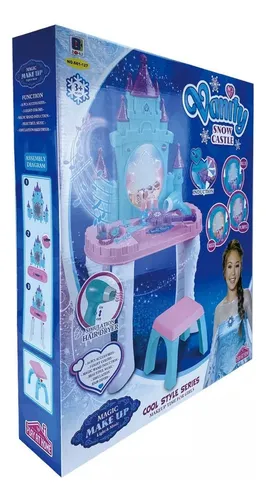 Tocador Juguete Tipo Frozen Castillo Luces/sonido Accesorios