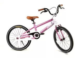 Bicicleta paseo infantil Lamborghini Retro R20 1v frenos v-brakes y campana color rosa con pie de apoyo