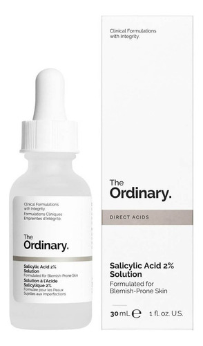 The Ordinary Salicylic Acid 2% Anhydrous Solution 30 Ml Mome Todo Tipo De Piel Día/noche