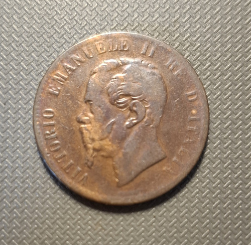 Italia. 10 Centesimi 1867. Km# 11 (Usado)