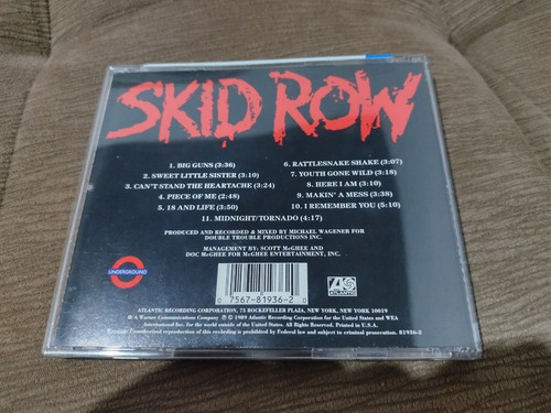 Cd Skid Row - Skid Row. Importado Eua.