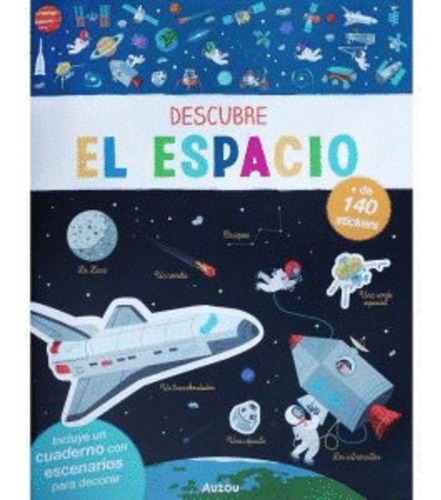 Libro Descubre El Espacio, Libro De Stickers