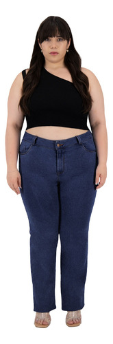 Pantalón Recto Britos Jeans Mujer Curvy Mezclilla 501669