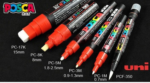 Marcador Uni Posca Pastel Pc3m Pack 8 Colores Soft Colors