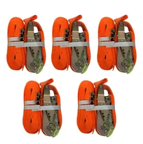 Comprar Banda Eslinga Amarre Carga Logistica Con Matraca 2x4.87m 5pz Naranja