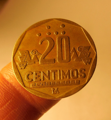 Moneda 20 Centimos, Perú, 1994.