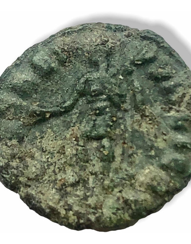 Wow Moneda Romana De Cobre Antigua Encapsulada Y En Su Caja (Usado)