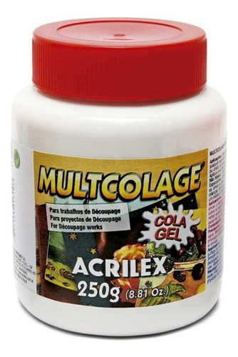 Pegamento Multicolage Artesanal 250ml Acrilex Decoupage