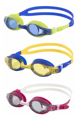 Gafas De Natación Para Niños 4+ Años Marca Dolfin Set De 3