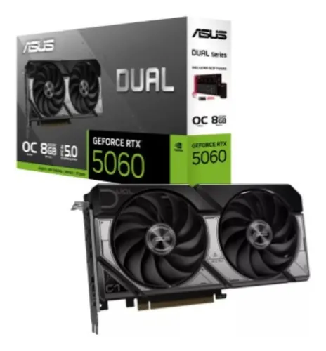 Placa De Vídeo Asus Geforce Rtx5060 8g Dual Oc Edition Gddr7