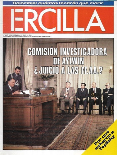 Revista Ercilla N° 2857 / 8 Mayo 1990 / Comisión Aylwin