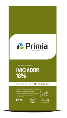 Alimento Balanceado Ternero 18% Primia  (1 Bolsa X 25 Kg)