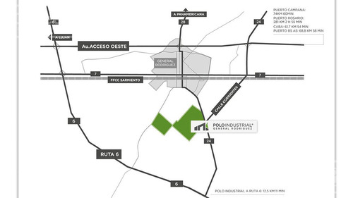 Lote Industrial En Venta Parque Industrial General Rodriguez - Zona Oeste - 2578 M2