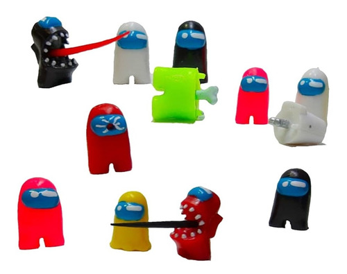 Among Us Bootle Set 10pz ¿impostor O Tripulante?+2 De