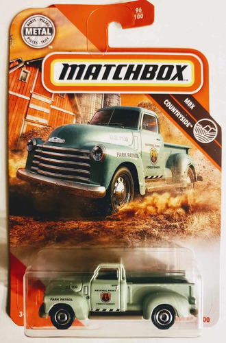 Matchbox #  96/100 - '47 Chevy Ad 3100 - 1/64 - Gkk55