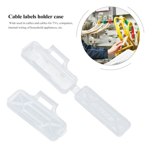 Funda Ligera Con Soporte Para Etiquetas, 100 Unidades, Trans