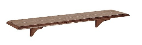Imagem 1 de 2 de 4 Tabua Prateleira Painel 90cm 20cm Tabaco Tramonti 91246092