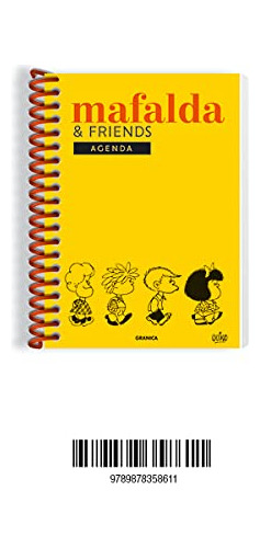 Libro Agenda Mafalda Perpetua & Friends Amarilla De Quino