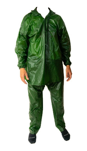 Traje De Lluvia Impermeable Con Pantalon Y Capucha Economico