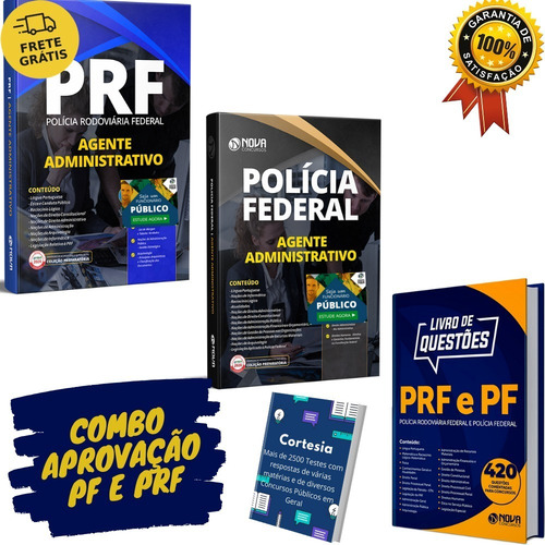 Kit Apostila Prf E Pf Agente Administrativo + Questões