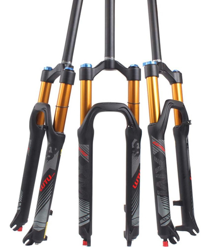 Horquilla Bucklos, Tubo Recto, 27.5 '', Negro Y Dorado