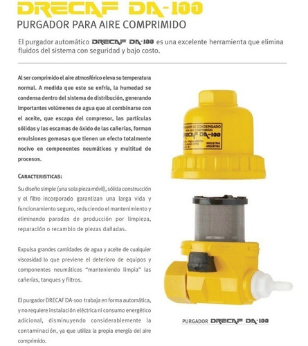 Repuesto Purga Automática De Condensado Drecaf Da-100