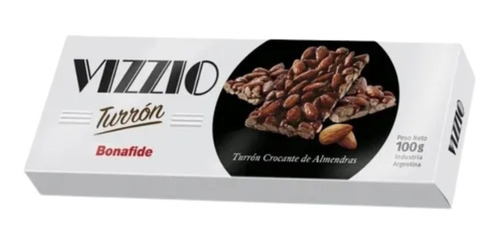 Turron Vizzio Crocante De Almendras 100g. Bonafide