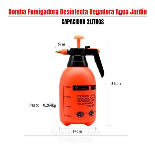 Bomba Fumigadora Aspersor Desinfecta Regadora