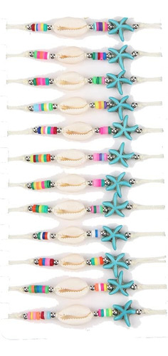 Colorful Bling, 12 Piezas, Con Forma De Concha Marina Natura