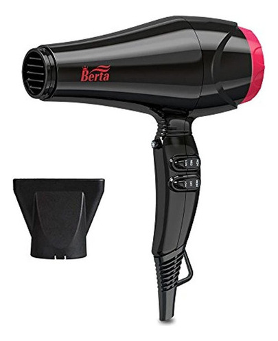 Berta 1875w Secador De Pelo De Iones Negativos Con 2 Velocid