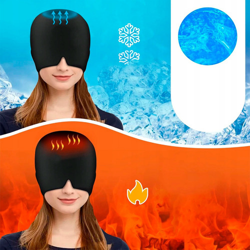 Gorro Gel Alivio Dolores Molestia Cabeza Compresa Frio Calor
