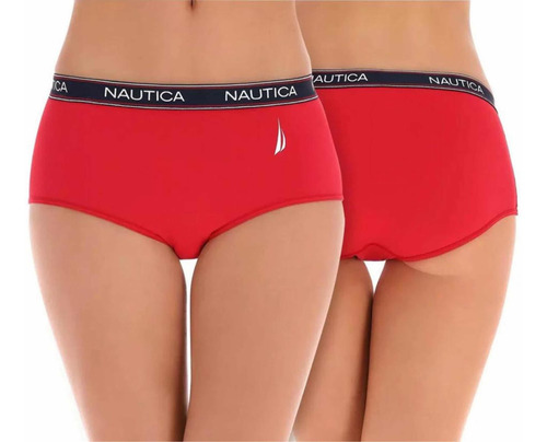 Panties Náutica Hipster 3pz Calzones Todas Las Tallas