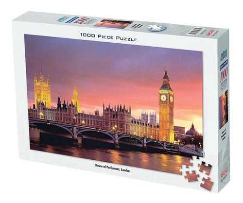 Puzzle Rompecabezas Tomax Parlamento De Londres 1000 Piezas