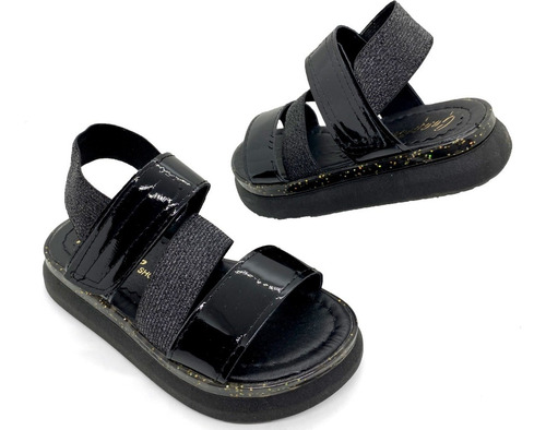 Imagen 3 de 5 de Sandalias Nena Elastico Gomon Abrojo Liviana Urbana Moda