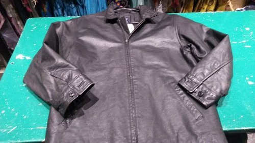 ¡¡¡¡campera De Cuero Gap T S/m Con Detalles !!!!