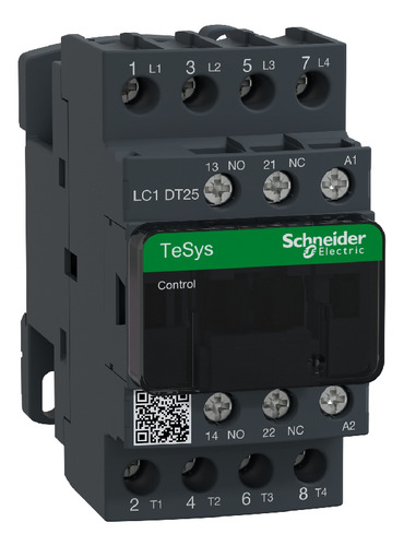 Lc1dt25m7- Contator Tesys 4p 25a Ac-1 220vca 50/60hz 1na+1nf