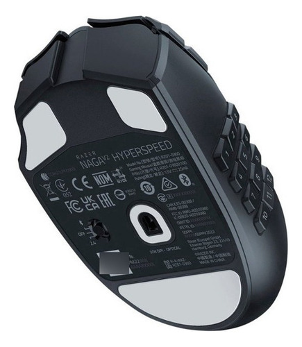 Mouse Razer Naga V2 Hyperspeed Mmo 30k Dpi Multi-dispositivo