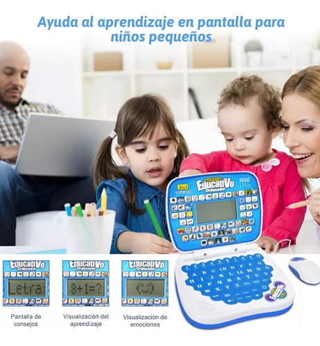 Computadora Interactiva Educativa Para Niños Español Ingles Rosado